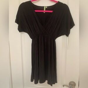 NWT Free Society Chic Black V-Neck Blouse